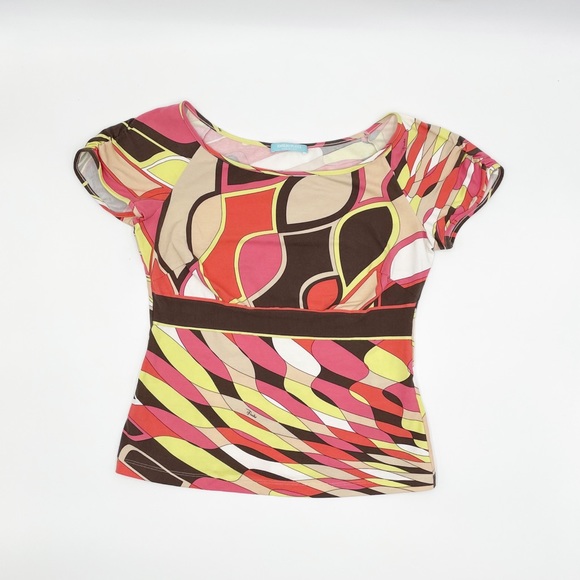 Emilio Pucci Tops - Pucci 90s Geometric Top